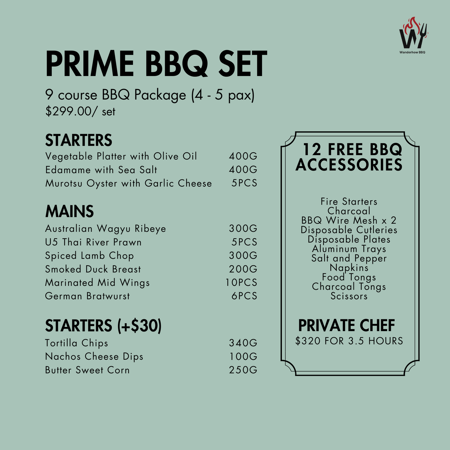 Prime BBQ Set